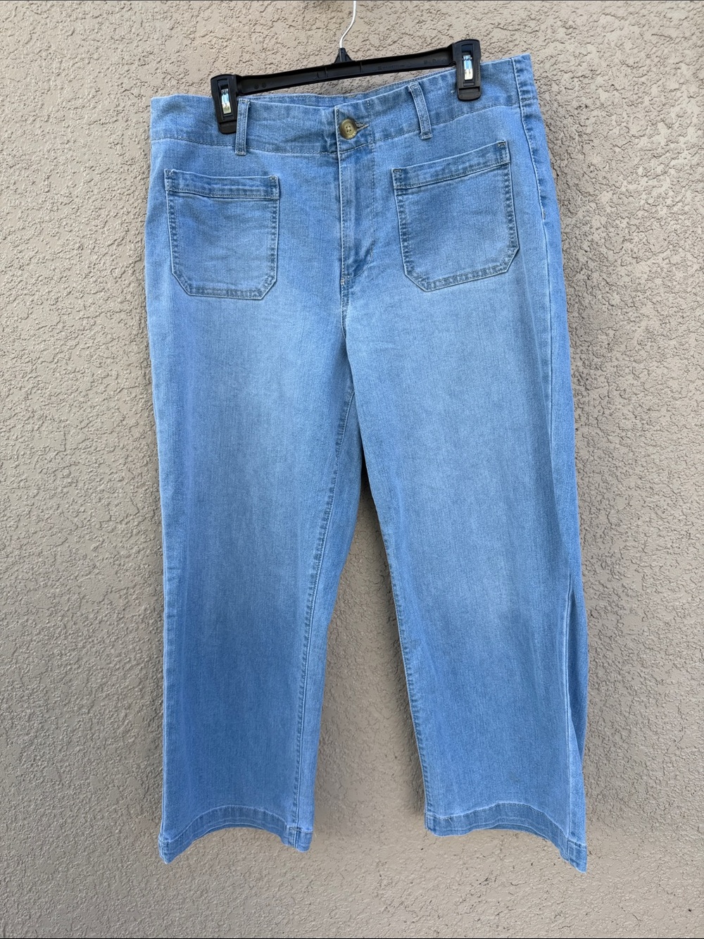 d. jeans Light Blue Ankle Crop Straight Jeans
